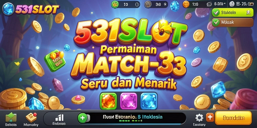 Tampilan gameplay 531SLOT yang menarik dengan nuansa Match-3.