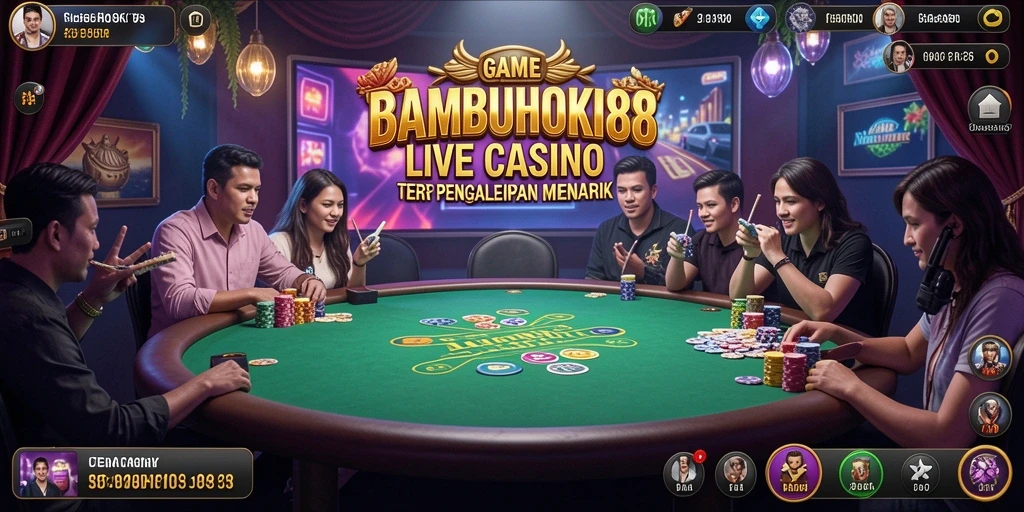 Tampilan gameplay menarik dari BAMBUHOKI88 di Live Casino.