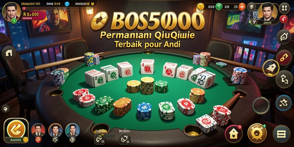 Tampilan gameplay seru dari BOS5000 yang penuh aksi QiuQiu.