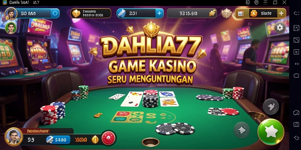 Tampilan menarik gameplay Kasino di DAHLIA77.