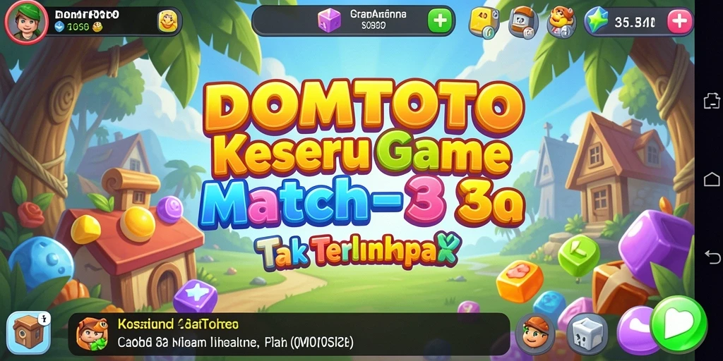 Tampilan gameplay DOMTOTO yang menarik dan penuh warna.