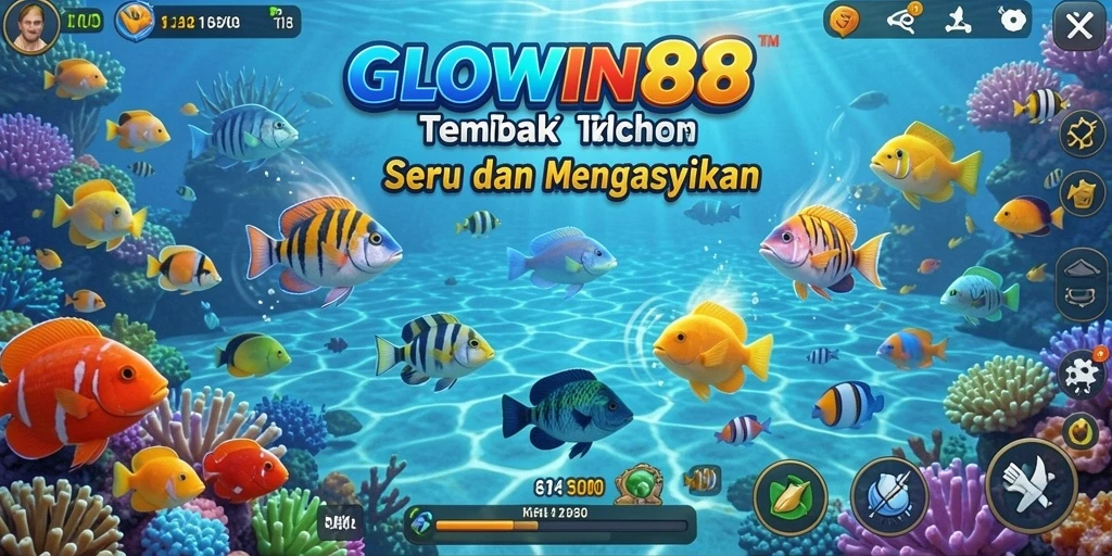 Tampilkan gameplay seru dari GLOWIN88 dalam aksi Tembak Ikan.