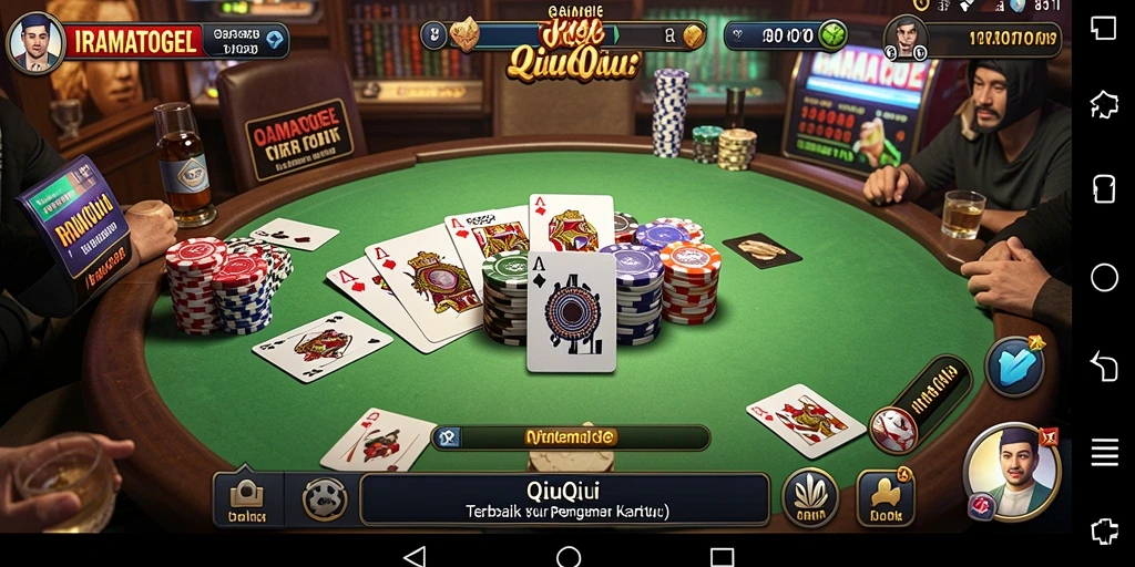 Screenshot gameplay QiuQiu yang seru dan interaktif.