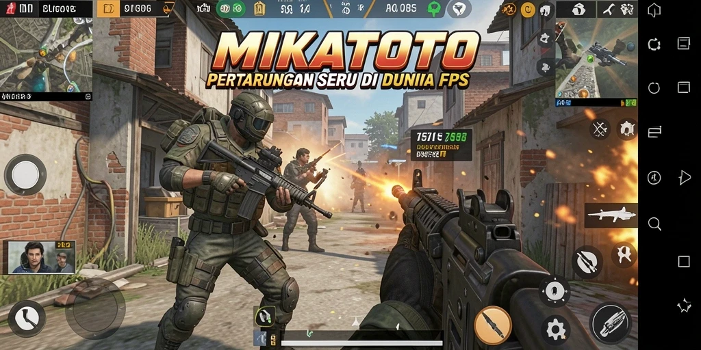 Tampilan aksi mendebarkan dalam gameplay MIKATOTO.