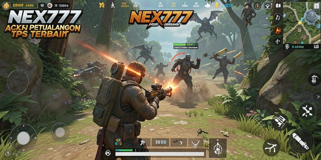Screenshot gameplay NEX777 yang menampilkan pertempuran seru.