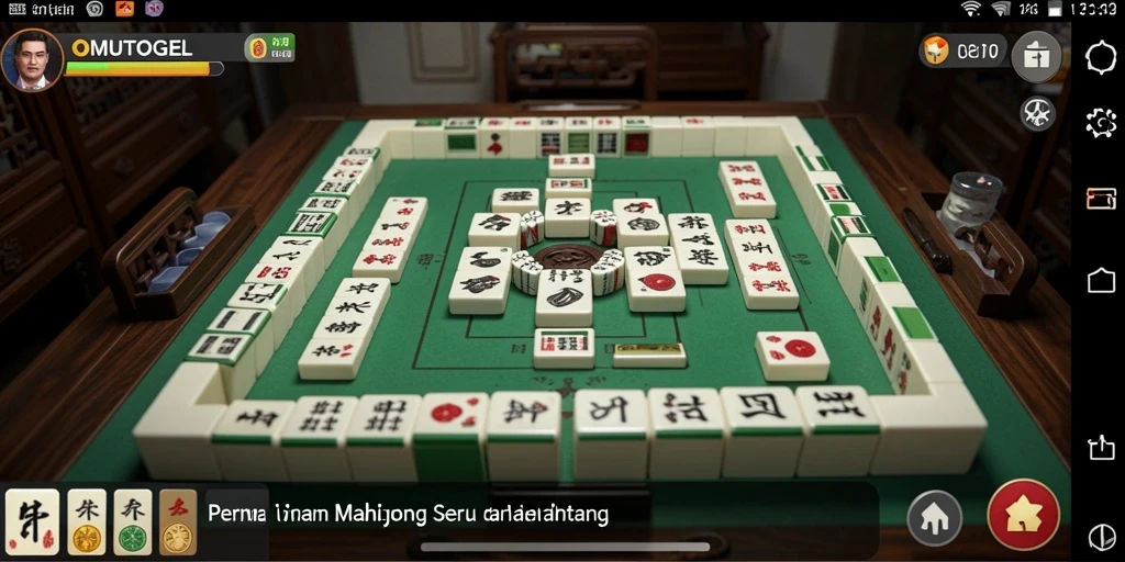 Tampilan menakjubkan dari gameplay Mahjong di OMUTOGEL.