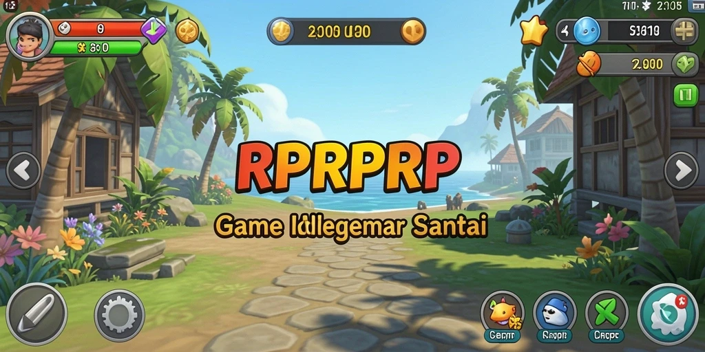 Tampilan gameplay <strong>RPRPRP</strong> yang menarik dan penuh warna.