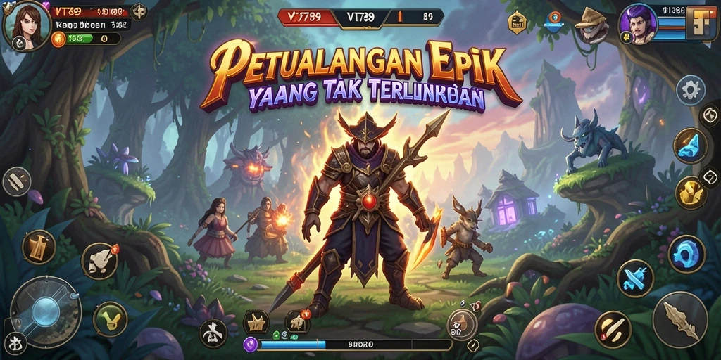 Screenshot gameplay dari petualangan menegangkan di VT789.